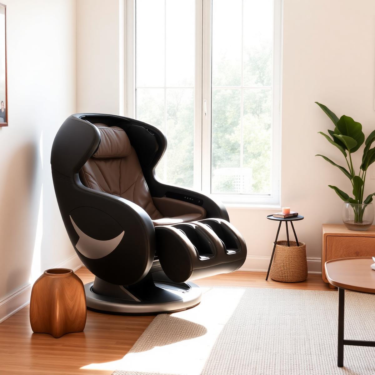 Lando Zero-Gravity Massage Chair in a living room